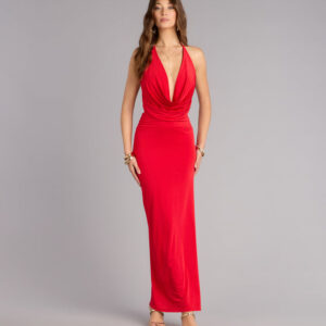 Windsor Unforgettable Entrance Plunge Neck Maxi Dress Unforgettable Entrance Plunge Neck Maxi Dress