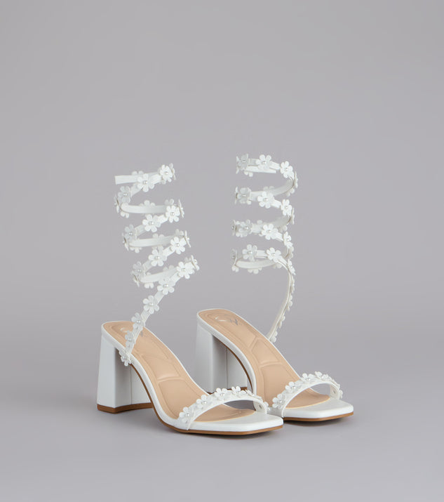 Windsor Unforgettable Floral Spiral Heels
