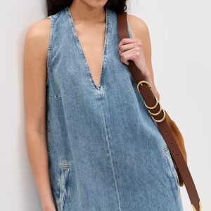 7 For All Mankind V Neck Dress