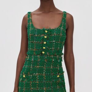 L'AGENCE Valli Square Neck Mini Dress