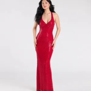 Windsor Vanessa Open Back Mermaid Sequin Formal Dress Vanessa Open Back Mermaid Sequin Formal Dress