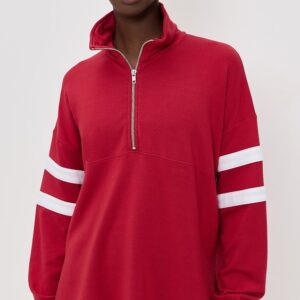 Varsity Half Zip Sweatshirt