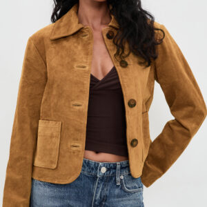 Reformation Veda Eliana Suede Jacket