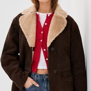 Reformation Veda Luca Suede Jacket