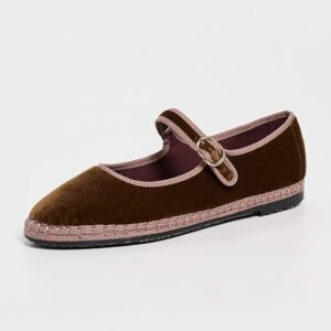 Velvet Mary Jane Flats