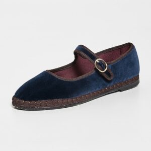 Flabelus Velvet Mary Janes