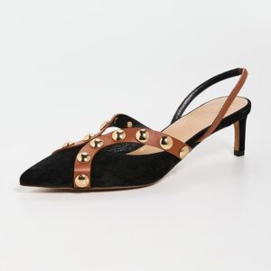Ulla Johnson Vendome Studded Kitten Heels