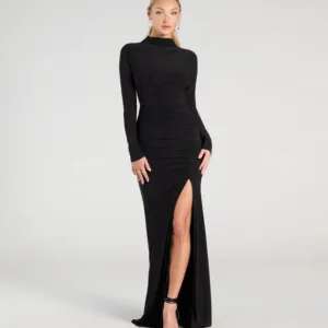 Windsor Vienna Long Sleeve Open Back Bodycon Formal Dress Vienna Long Sleeve Open Back Bodycon Formal Dress