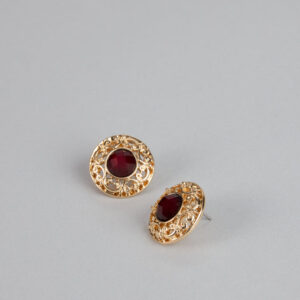 Vintage Flair Statement Stud Earrings