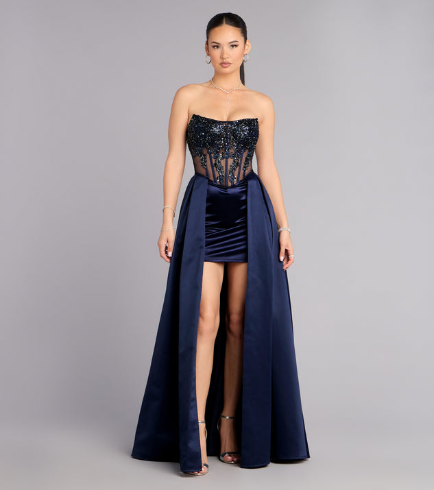Windsor Vivian Satin High Low Formal Dress