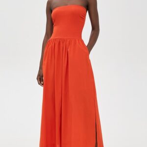Voile Mixed Media Tube Dress