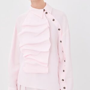 A.W.A.K.E. MODE Voluminous Bib-Front Shirt