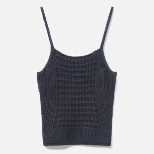 anggae Waffle Bustier Top