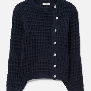 anggae Waffle Cardigan