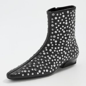 STAUD Wally Flat Ankle Boots
