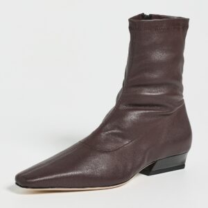 STAUD Wally Sock Flat Ankle Boots