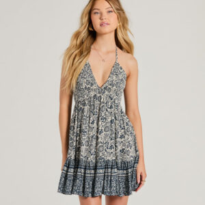 Windsor Wander Off Tie Back Skater Dress Wander Off Tie Back Skater Dress