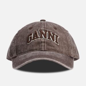 Ganni Washed Canvas Cap Washed Canvas Cap