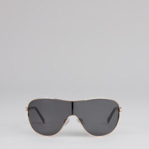 Wave Frame Oversized Shield Sunglasses