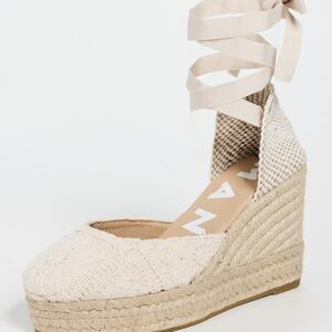 Manebi Wedge Crochet Espadrilles