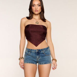 Windsor Weekend Glow Up Hanky Hem Tube Top Weekend Glow Up Hanky Hem Tube Top