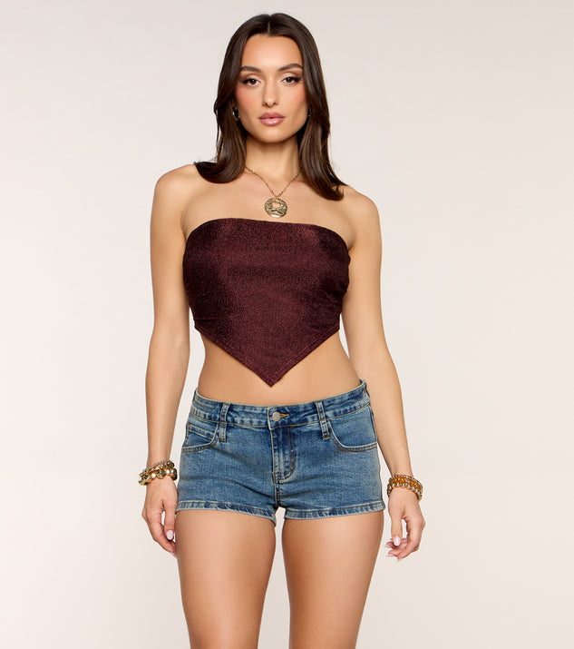 Windsor Weekend Glow Up Hanky Hem Tube Top