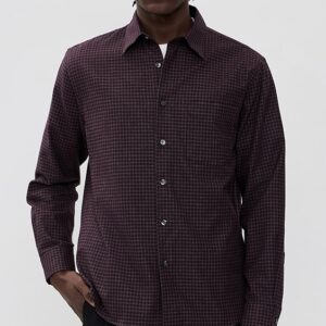 Theory Weekend Shirt in Woods Check Weekend Shirt in Woods Check
