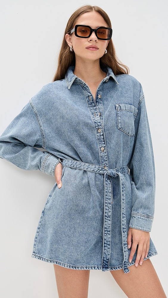 Good American Weightless Denim Romper