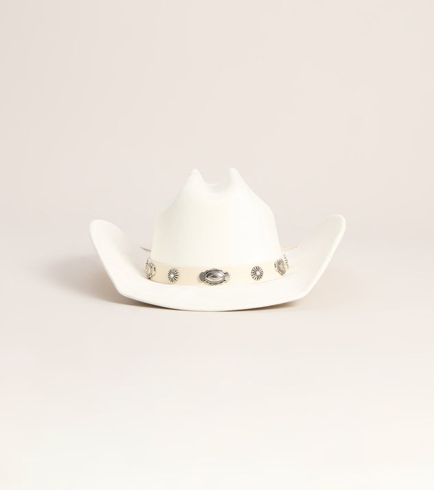 Windsor Western Drama Floral Concho Cowboy Hat
