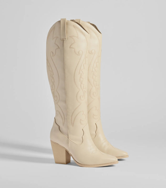 Windsor Western Flair Under-The-Knee Boots