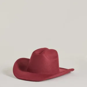 Western Glam Faux Wool Cowboy Hat