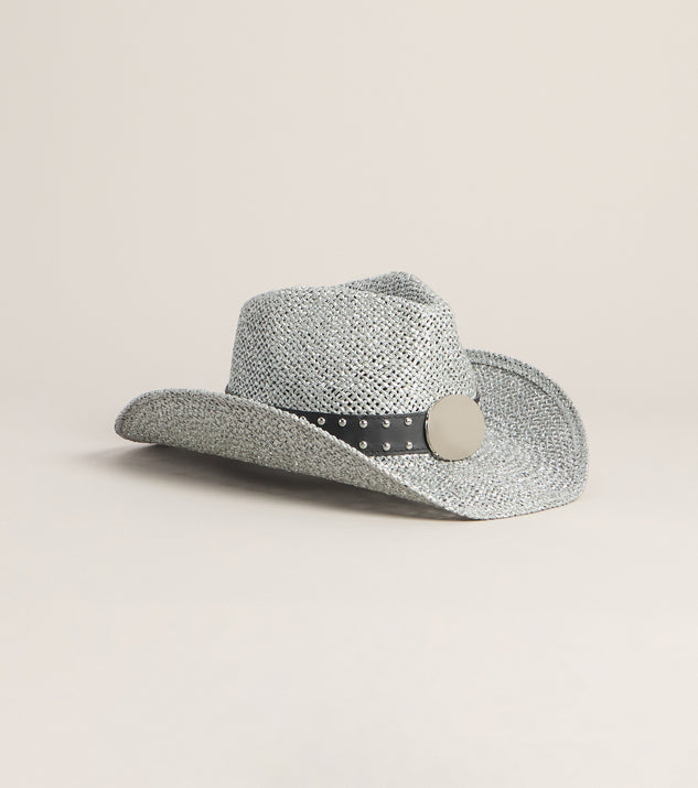 Windsor Western Glam Metallic Straw Cowboy Hat