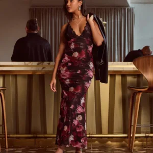 Whimsical Blooms Sleeveless Floral Maxi Dress