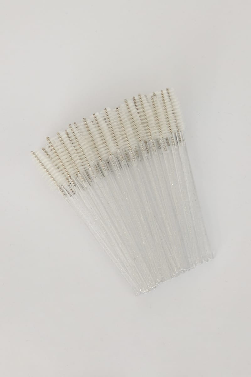 Ally Fashion White 50 Pk Eyelash Cur Disposable Eyelash Brush