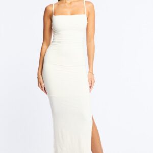 White Bodycon Dress Maxi