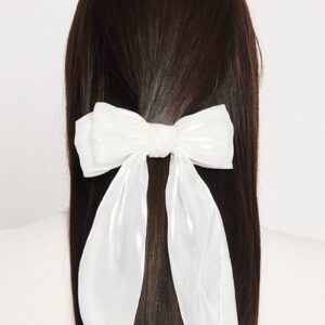Ally Fashion White Bow Hair Clips White Bow Hair Clips