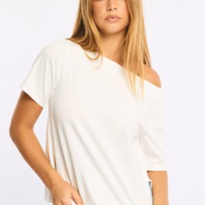 White One Shoulder Top