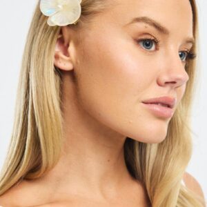 White Orchid Hair Clip