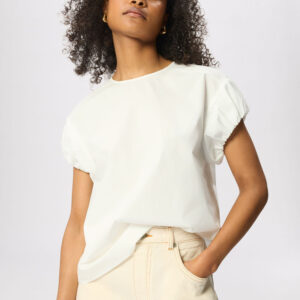 White Puff Sleeve Blouse