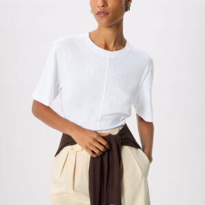 White Seam Front Detail Tee