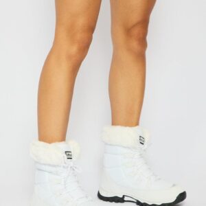 Ally Fashion White Snow Boots