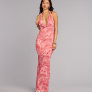 Windsor Wild Attraction Cowl Neck Maxi Dress Wild Attraction Cowl Neck Maxi Dress
