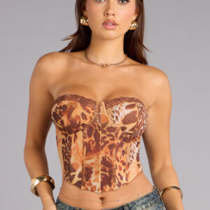 Windsor Wild Desire Lace Trim Bustier Wild Desire Lace Trim Bustier