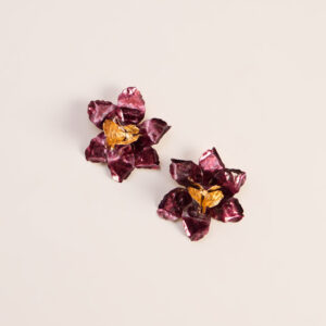 Wild Orchid Stud Earrings