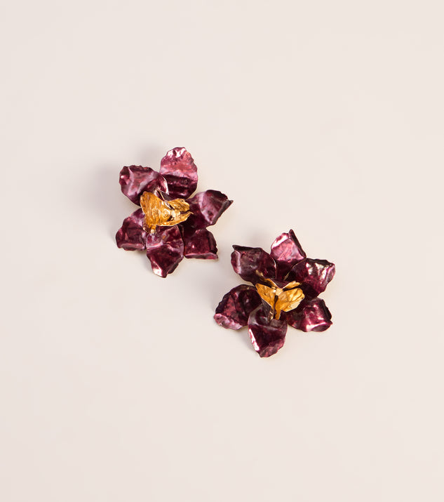 Windsor Wild Orchid Stud Earrings