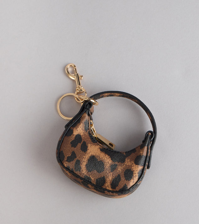 Windsor Wild Side Leopard Mini Keychain Bag