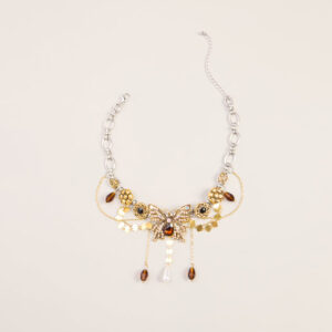 Wildly Adorned Butterfly Statement Necklace