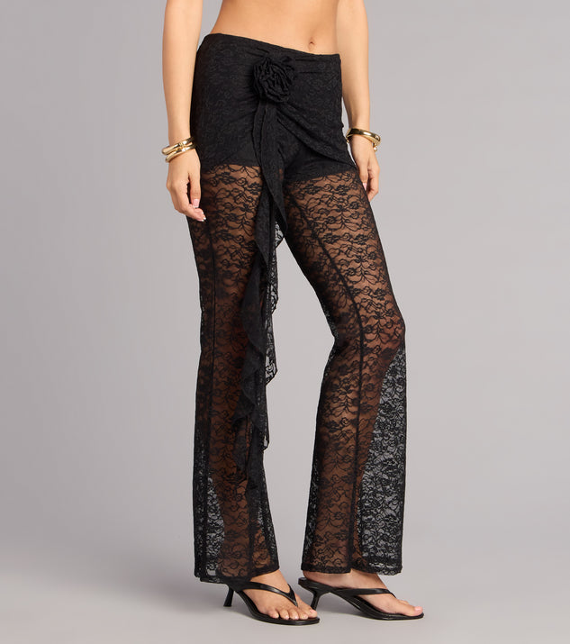 Windsor After Dark Chic Lace Flare Pants - Image 2