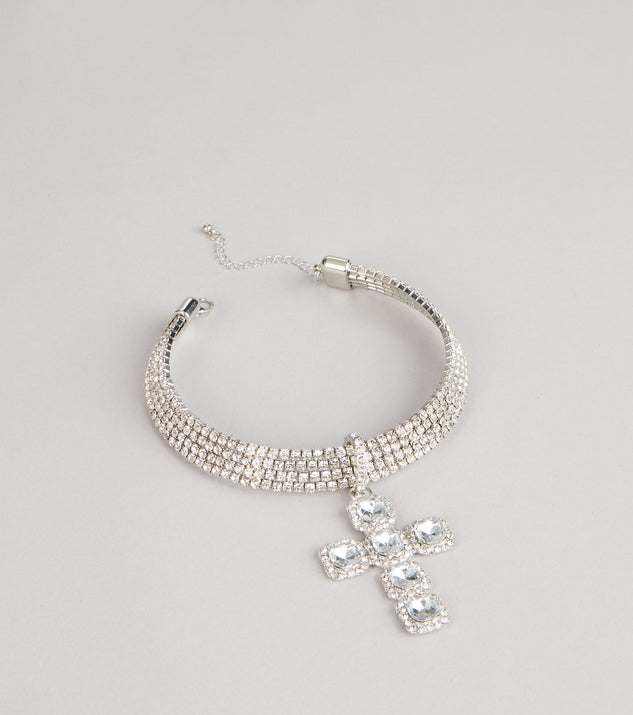 Windsor After Dark Drama Rhinestone Statement Necklace - Image 3