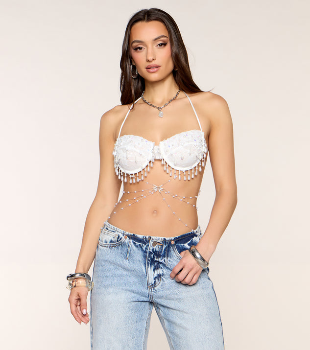 Windsor After Hours Aura Beaded Lace Bra Top - Image 2